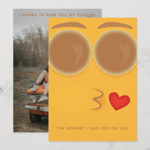 Festividades Cartão de Férias de Ação de Graças Pie Eyed Kisses