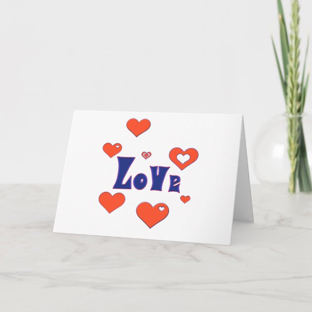 Festividades Cartão de Férias de Amor (Frente)