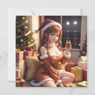 Festividades Cartão de Férias de animas do Natal 3d