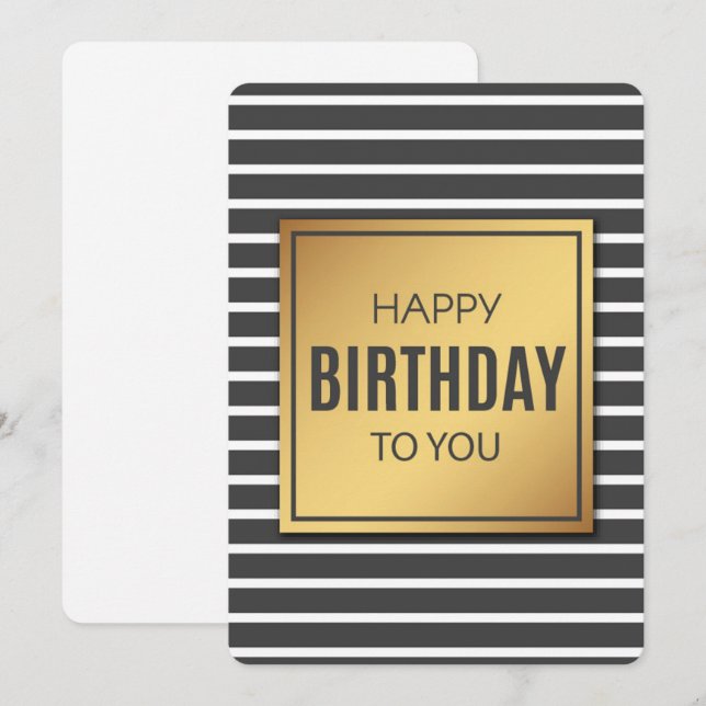 Festividades Cartão de Férias de Aniversário (Frente/Verso)