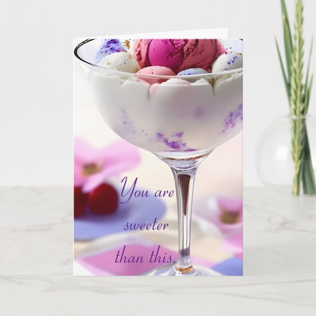 Festividades Cartão De Férias De Aniversário Para Ela (Frente)