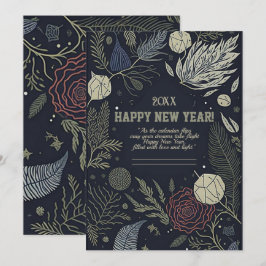 Festividades cartão de férias de ano novo