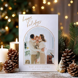 Festividades Cartão de Férias de Arch Simplístico