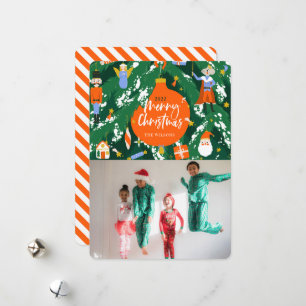 Festividades Cartão de Férias de Árvore de Natal do Nutcracker