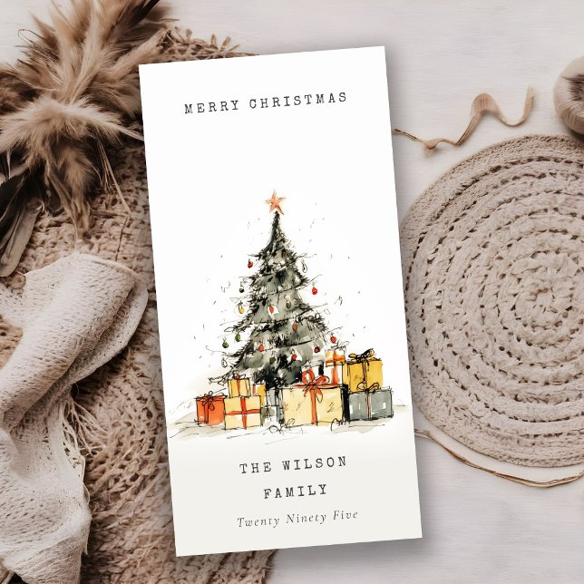 Festividades Cartão de Férias de Árvore de Natal Moderno, Desco (Criador carregado)