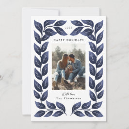 Festividades Cartão de Férias de Borda de Folha Lush