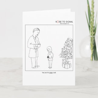 Festividades Cartão de férias de carvão "limpo"