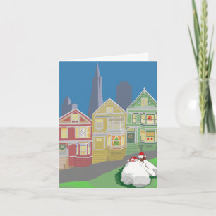 Festividades Cartão de Férias de Coelho - San Francisco