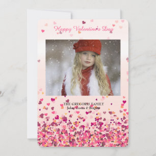 Festividades Cartão de Férias de Coração do dia de os namorados