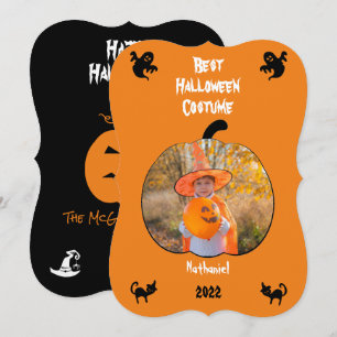 Festividades Cartão de Férias de Fantasia de Halloween Personal