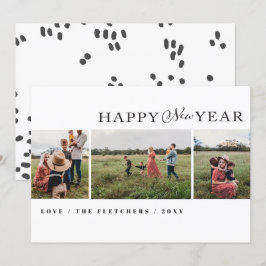 Festividades Cartão de Férias de Feliz ano novo de Script Simpl