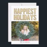 Festividades Cartão de Férias de Férias de Férias de Férias Dou<br><div class="desc">Cartões de foto de Natal moderno bonito.</div>