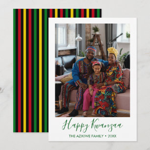 Festividades Cartão de Férias de Foto Kwanzaa