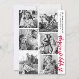 Festividades Cartão de Férias de Fotocabine - Vermelho Canela