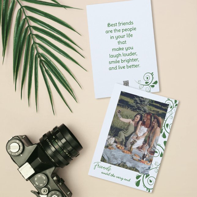 Festividades Cartão de Férias de Fotos de Amigos Simples Modern (Criador carregado)