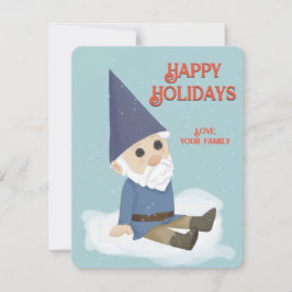 Festividades Cartão de Férias de Gnome Feliz Natal