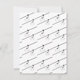 Festividades Cartão de férias de gondolas preto.