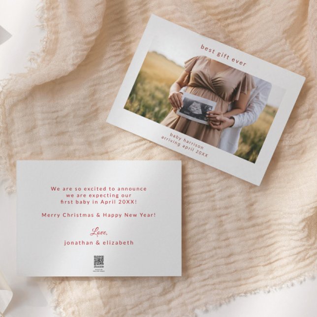 Festividades Cartão de Férias de Gravidez Ultrassom de Melhor P (Criador carregado)