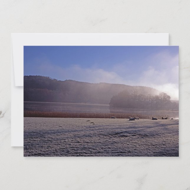 Festividades Cartão de Férias de Inverno para Água Esthwiate (Frente)