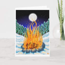 Festividades Cartão de Férias de inverno quente