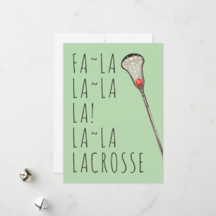 Festividades cartão de férias de lacrosse