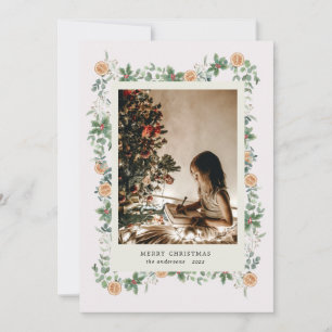 Festividades Cartão de Férias de Laranjas de Feriado em Greener