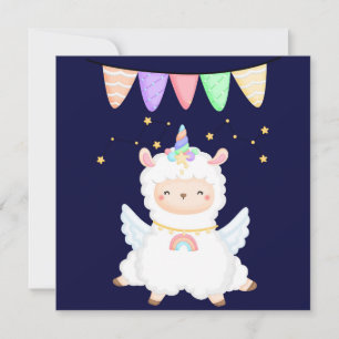 Festividades Cartão de Férias de Lhama