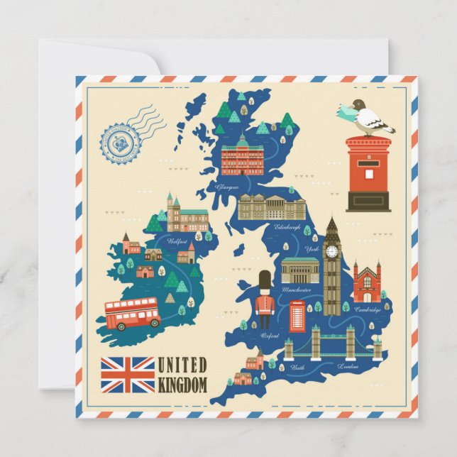 Festividades Cartão de férias de Londres (Frente)