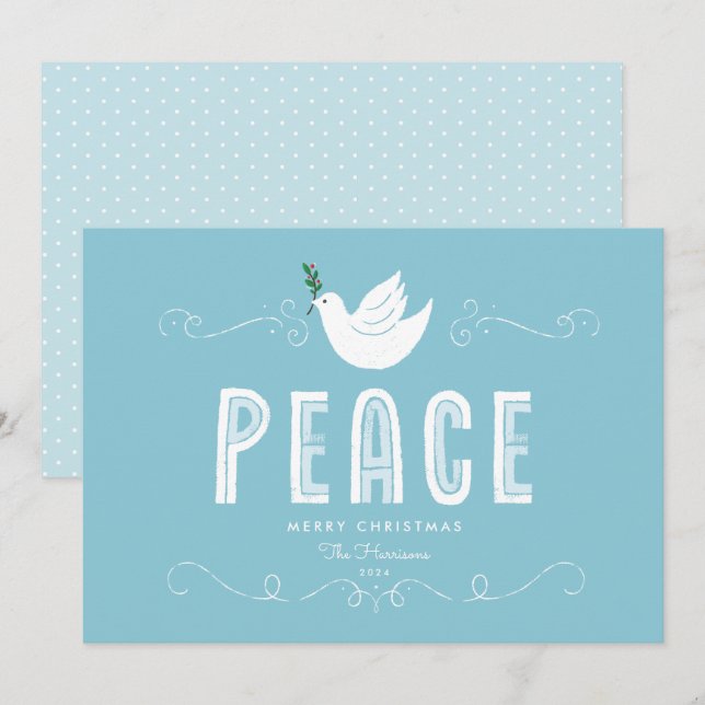 Festividades Cartão de Férias de Natal (Frente/Verso)