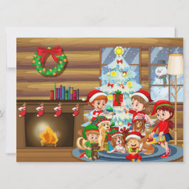 Festividades Cartão de Férias de Natal