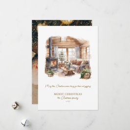 Festividades Cartão de férias de Natal