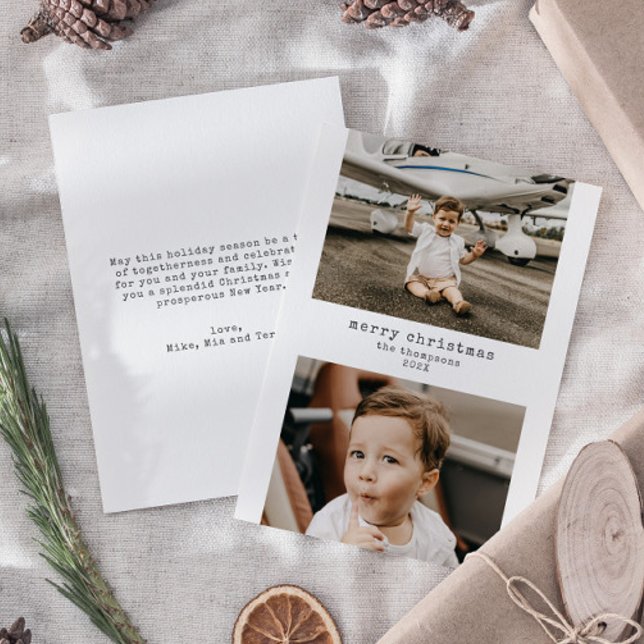 Festividades Cartão de Férias de Natal 2 Minimalista (Criador carregado)