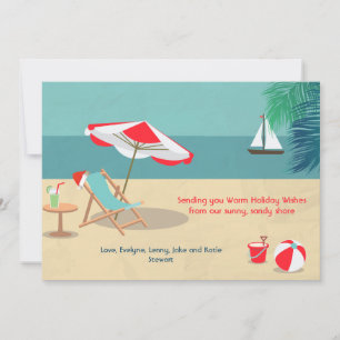 Festividades Cartão de Férias de Natal arenoso