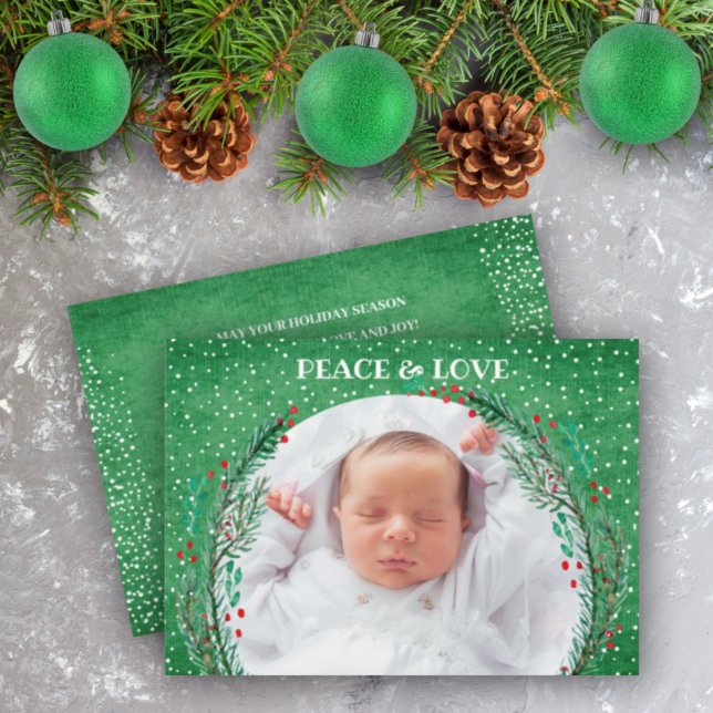 Festividades Cartão de Férias de Natal Berries Pine Wreath (Criador carregado)