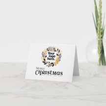 Cartão de Férias de Natal com Código QR de Grinald