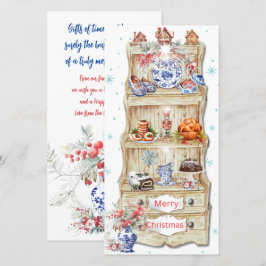 Festividades Cartão de Férias de Natal da Minha Avó Holandesa