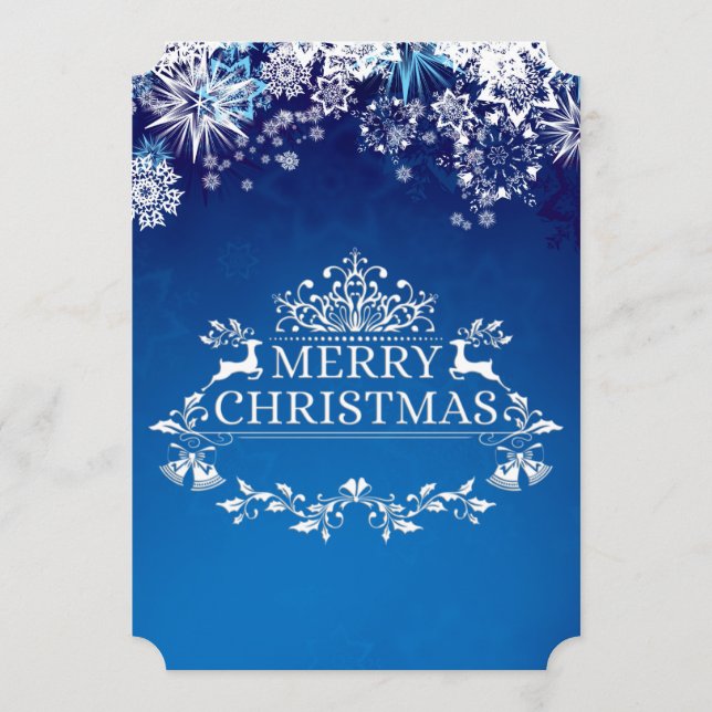 Festividades Cartão de Férias de Natal da Terra Marinha de inve (Frente)