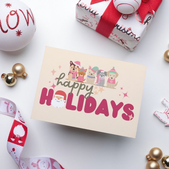 Festividades Cartão de Férias de Natal de Família ou Negócios c (Criador carregado)