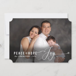 Festividades Cartão de Férias de Natal de Joy da Paz