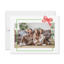 Cartão de Férias de Natal de Quadro Simples