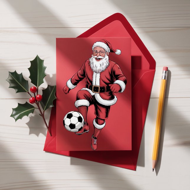 Festividades Cartão de Férias de Natal do Jogador de Futebol do (Criador carregado)