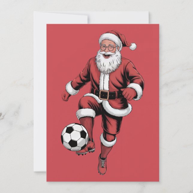 Festividades Cartão de Férias de Natal do Jogador de Futebol do (Frente)
