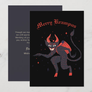 Festividades Cartão de Férias de Natal do Krampus feliz