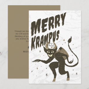 Festividades Cartão de Férias de Natal do Krampus feliz