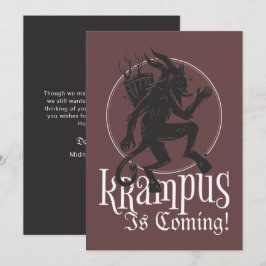 Festividades Cartão de Férias de Natal do Krampus feliz