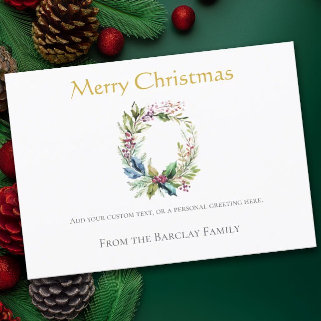 Festividades Cartão de Férias de Natal Dourado (Criador carregado)