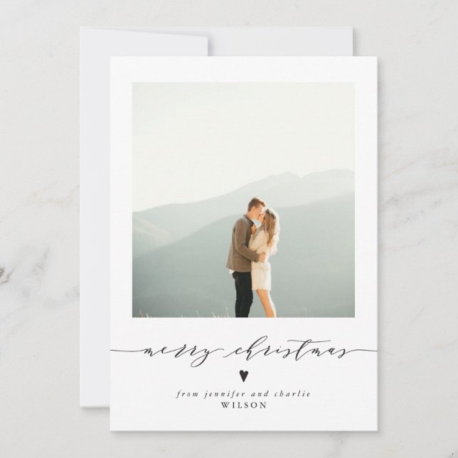 Festividades Cartão de Férias de Natal Elegante (Frente)