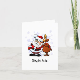 Festividades Cartão de Férias de Natal Engraçado Bingle