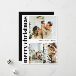 Festividades Cartão de Férias de Natal Feliz para Tipografia Mo