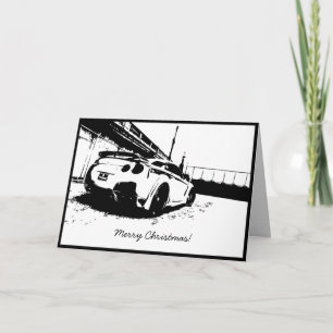 Festividades Cartão de Férias de Natal GTR Skyline